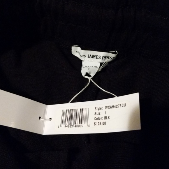 James Perse Fleece Sweat Shorts Black - Picture 4 of 6